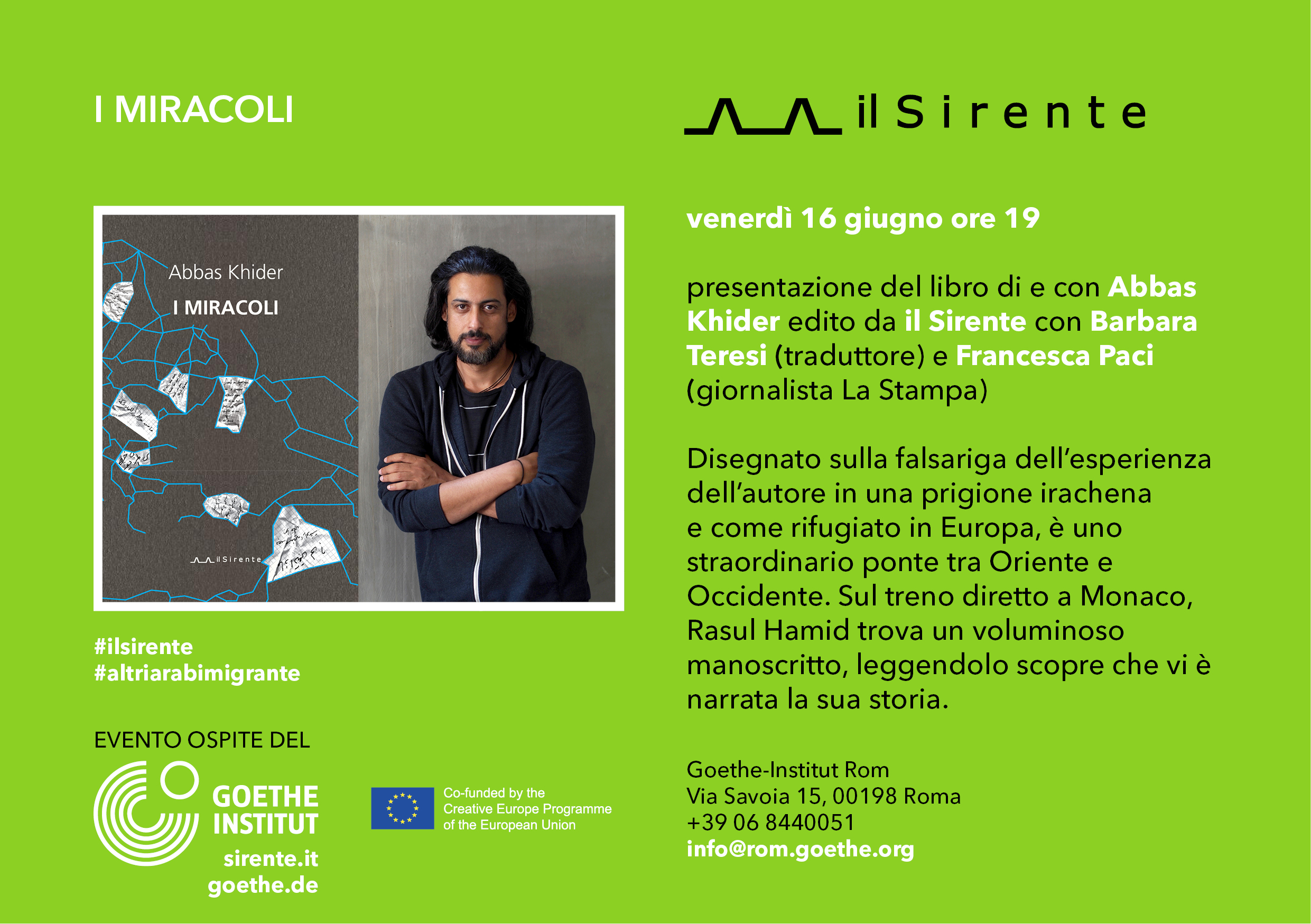 I MIRACOLI di e con Abbas Khider